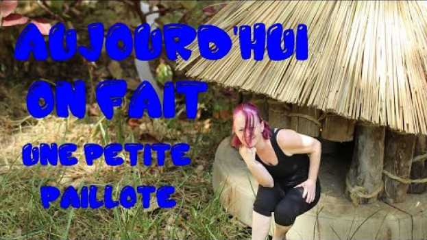 Video faire une petite paillote en récup, très simple DIY décoration make a little straw hut in recycling in English