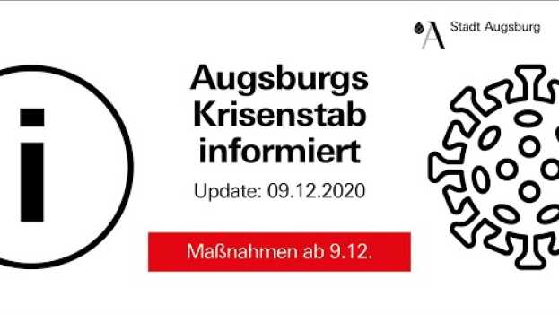 Video # 15 Augsburgs Krisenstab informiert | Verschärfte Maßnahmen ab 9. Dezember   türkçe