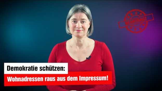 Video Unser Antrag 'Keine Privatadressen im Impressum' kurz erklärt in English
