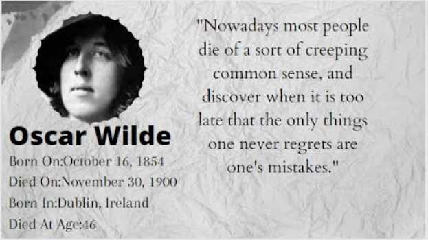 Video 19 Quotes By Oscar Wilde, The Author Of The Picture Of Dorian Gray em português