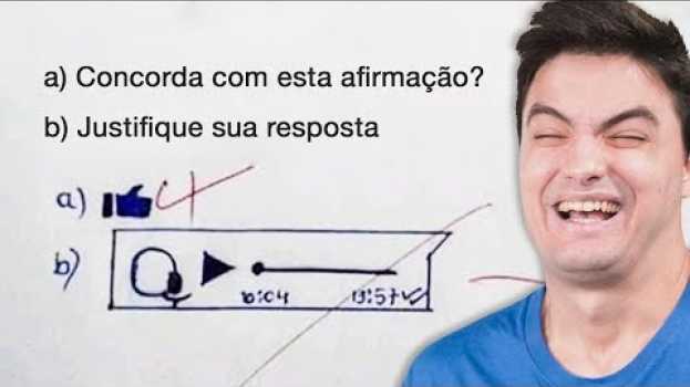 Видео RESPOSTAS DE PROVAS MAIS ENGRAÇADAS [+10] на русском