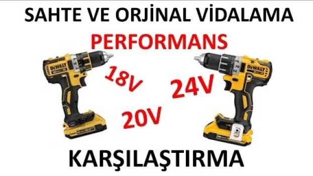 Video Sahte ve Orjinal Şarjlı Vidalama Performans Karşılaştırması 4/2 en español