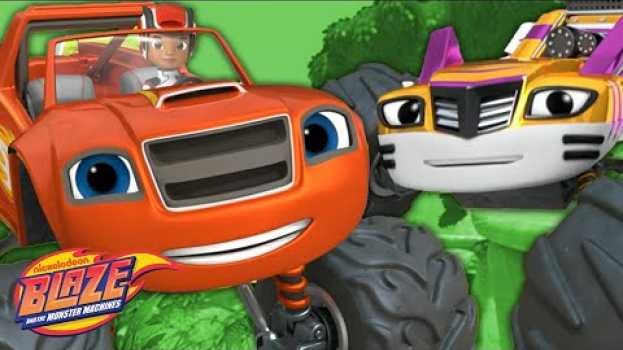 Video Blaze & Stripes Transform into Animal Monster Machines! | Blaze and the Monster Machines po polsku