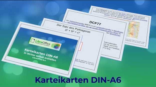 Video Karteikarten DIN-A6 in Writer - LibreOffice 6.4 (German/Deutsch) en français