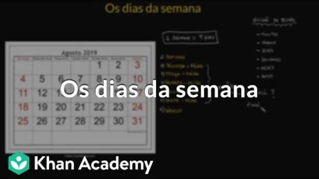 Video Os dias da semana   türkçe